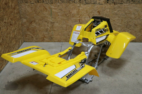 Yamaha Banshee fenders gas tank plastic grill graphics BLACK  YELLOW 2006 50th 8