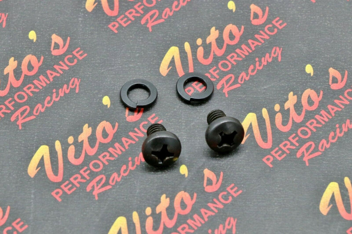 2 x heat shield mounting bolts + washers for OEM exhaust Yamaha Banshee Blaster 1