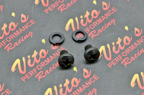 2 x heat shield mounting bolts + washers for OEM exhaust Yamaha Banshee Blaster 1
