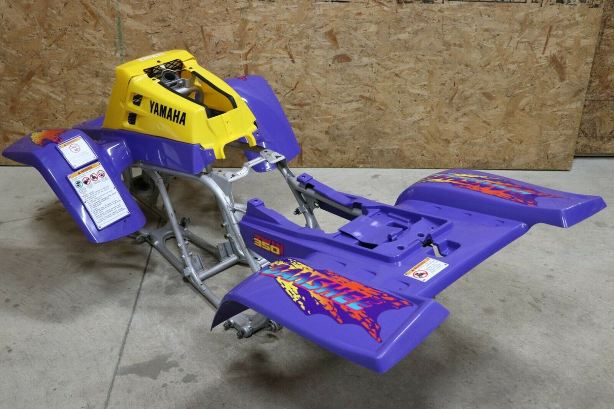 Yamaha Banshee fenders + gas tank plastic grill + graphics VIOLET PURPLE 1994 4