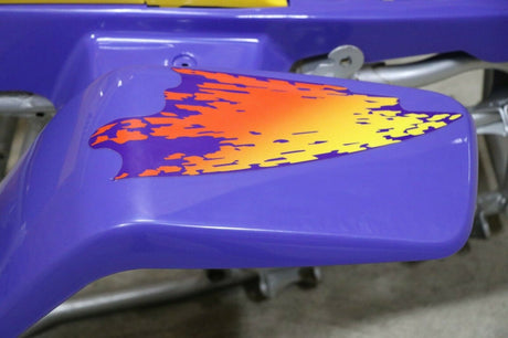 Yamaha Banshee fenders + gas tank plastic grill + graphics VIOLET PURPLE 1994 8