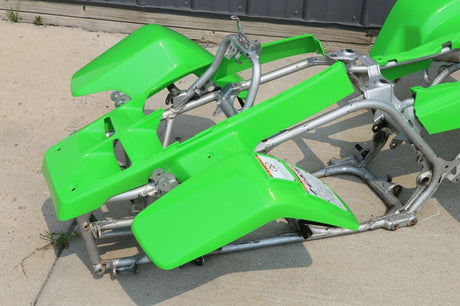 NEW Yamaha Banshee fenders front + rear plastic body 1987-2006 GREEN 3