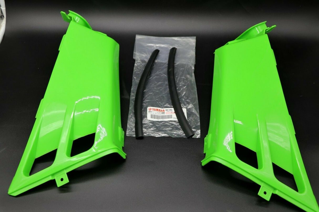 NEW Vito's Yamaha Banshee plastic gas tank side covers + grill 1987-2006 GREEN 11