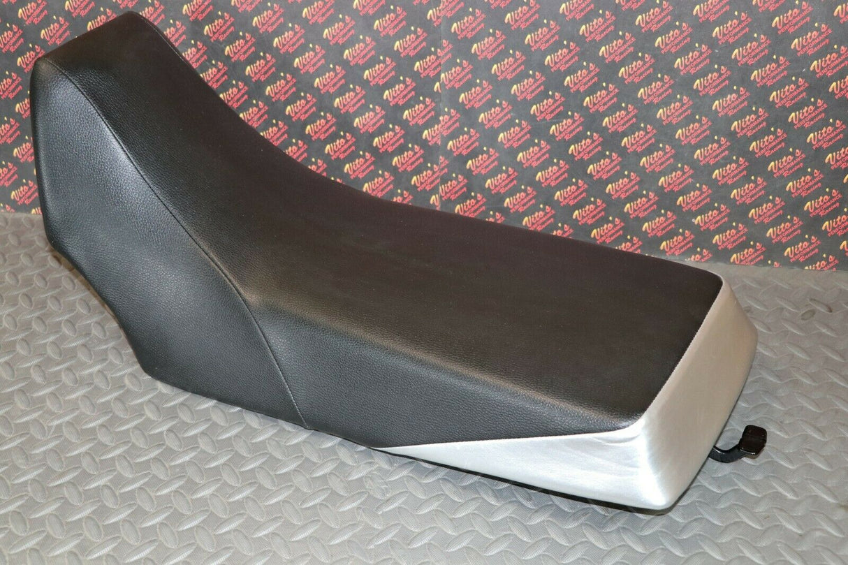 NEW Complete seat 1987-2006 Yamaha Banshee cover latch foam BLACK + SILVER 2