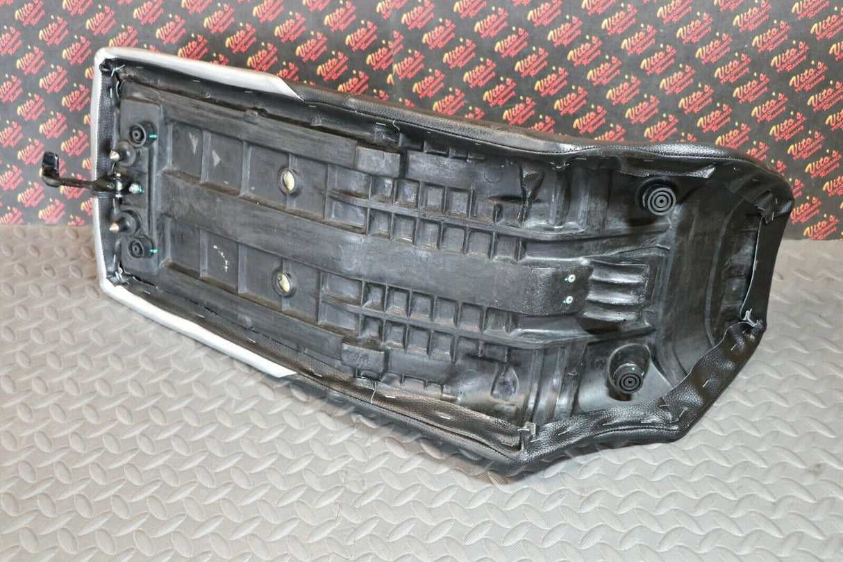 NEW Complete seat 1987-2006 Yamaha Banshee cover latch foam BLACK + SILVER 8