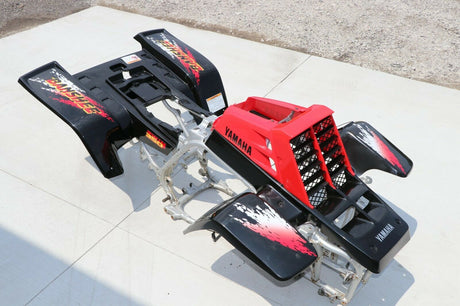 Yamaha Banshee fenders + gas tank plastic grill + graphics BLACK RED 1997 2