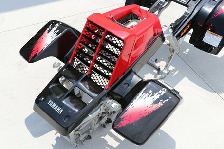 Yamaha Banshee fenders + gas tank plastic grill + graphics BLACK RED 1997 6