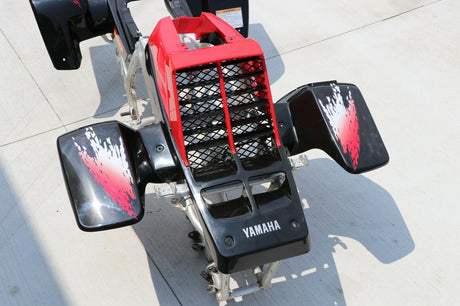 Yamaha Banshee fenders + gas tank plastic grill + graphics BLACK RED 1997 8