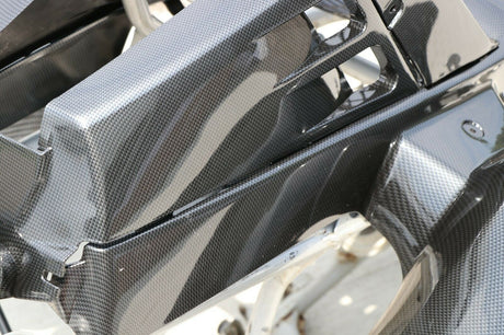 Yamaha Banshee fenders + gas tank plastic + grill plastic CARBON FIBER GLOSS 5