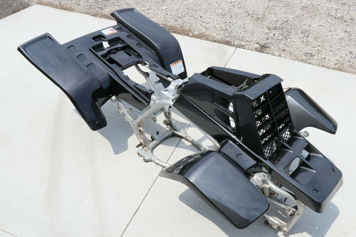 Yamaha Banshee fenders + gas tank plastic + grill plastic CARBON FIBER GLOSS 11