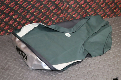 NEW SEAT COVER ONLY Yamaha Banshee cover BLACK DIMPLE + SILVER + LETTERS 7