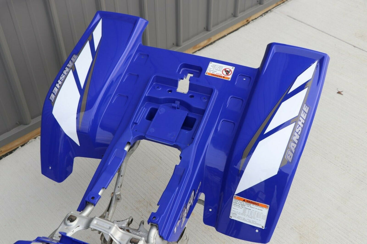 Yamaha Banshee fenders + gas tank plastic + rad cover grill + graphics BLUE 2001 10