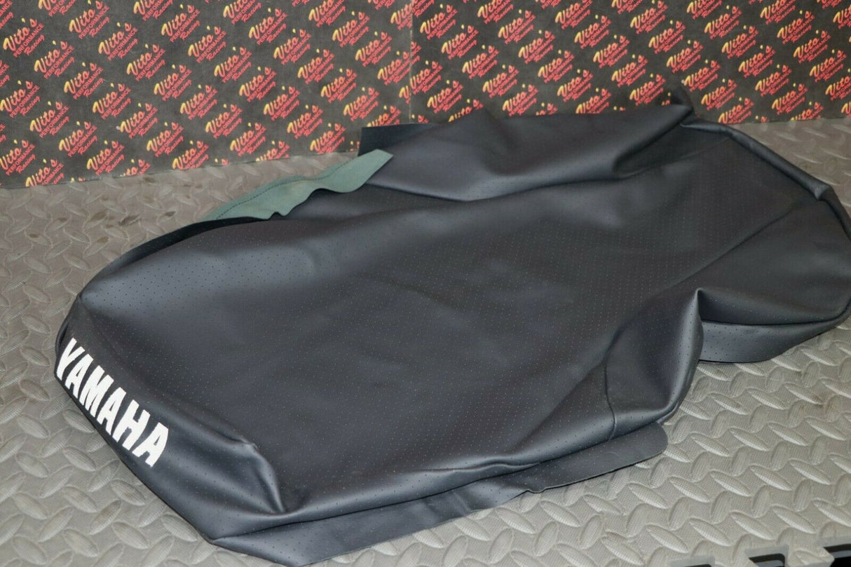 NEW SEAT COVER ONLY 1987-2006 Yamaha Banshee cover ALL BLACK DIMPLE + LETTERING 2