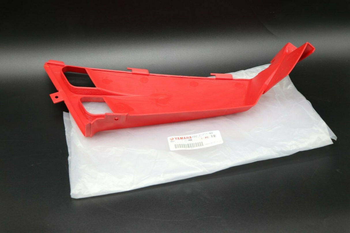 NEW OEM FACTORY gas tank side cover plastic wrap 1987-2006 RED LEFT discontinued 2