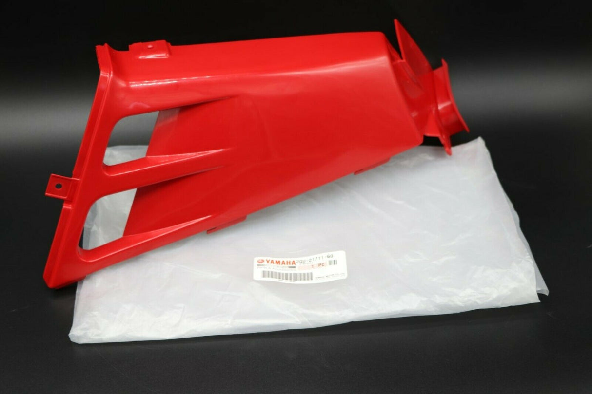 NEW OEM FACTORY gas tank side cover plastic wrap 1987-2006 RED LEFT discontinued 3