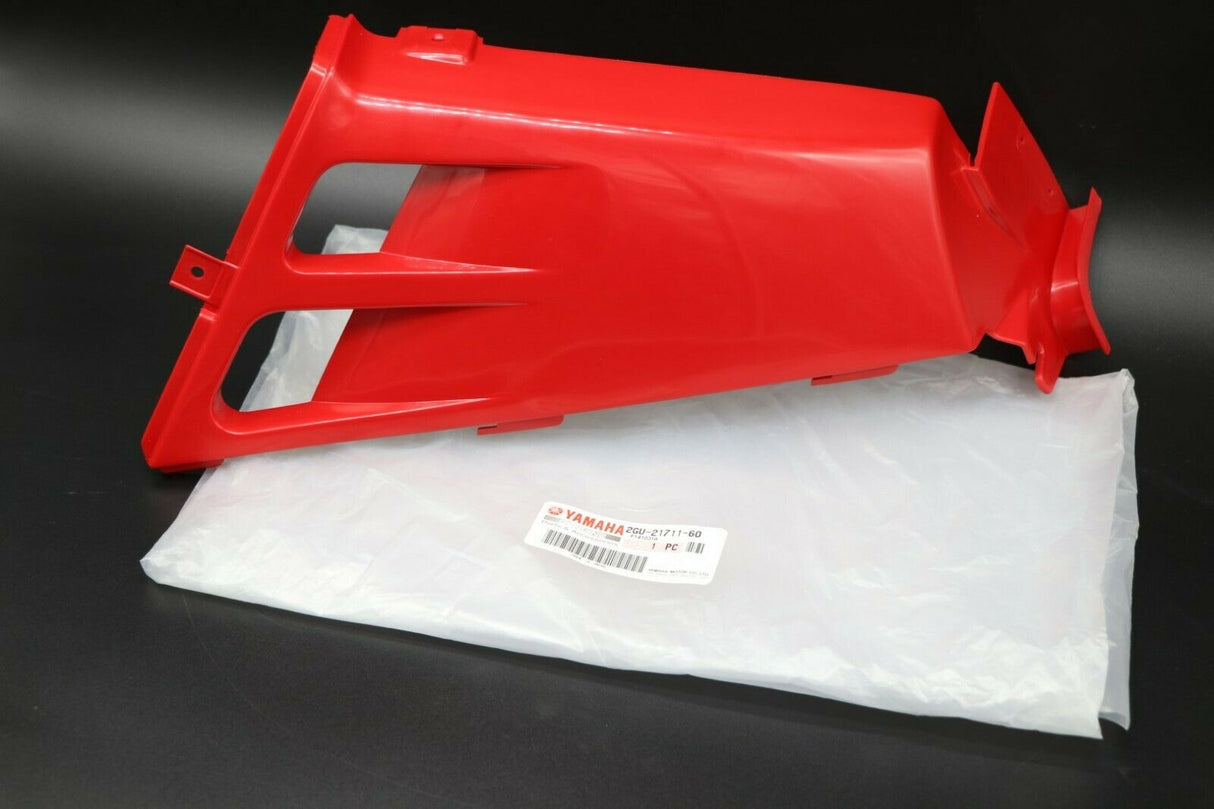 NEW OEM FACTORY gas tank side cover plastic wrap 1987-2006 RED LEFT discontinued 4