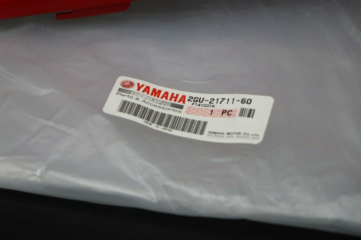 NEW OEM FACTORY gas tank side cover plastic wrap 1987-2006 RED LEFT discontinued 5