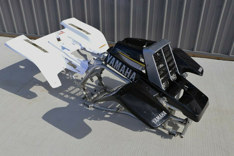 Yamaha Banshee fenders + gas tank plastic grill + graphics BLACK WHITE 2002 3