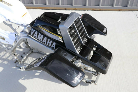Yamaha Banshee fenders + gas tank plastic grill + graphics BLACK WHITE 2002 5