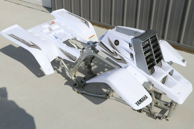 Yamaha Banshee fenders + gas tank plastic grill + graphics WHITE SILVER 2006 1
