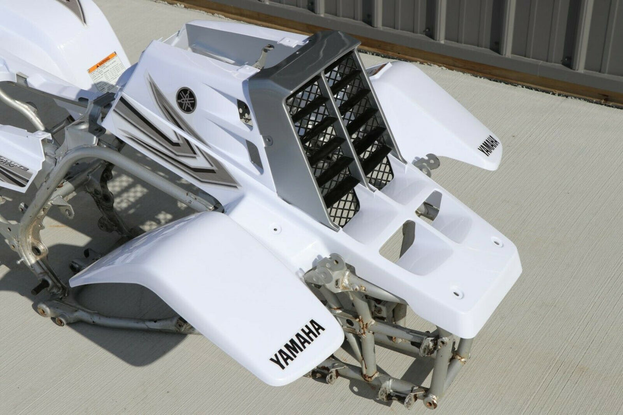 Yamaha Banshee fenders + gas tank plastic grill + graphics WHITE SILVER 2006 7