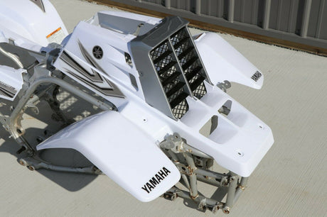 Yamaha Banshee fenders + gas tank plastic grill + graphics WHITE SILVER 2006 7
