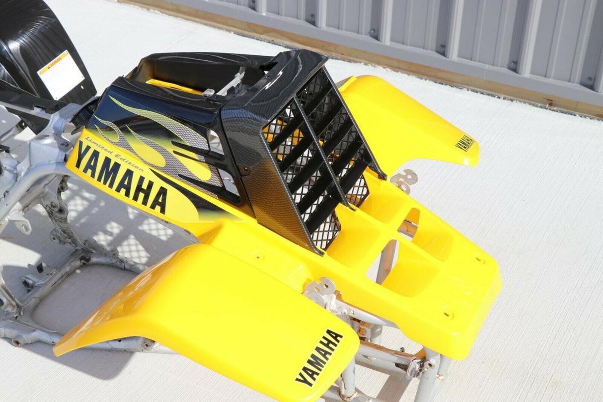 Banshee fenders gas tank plastic grill graphics BLACK YELLOW CARBON FIBER 2003LE 5
