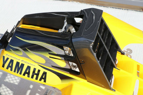 Banshee fenders gas tank plastic grill graphics BLACK YELLOW CARBON FIBER 2003LE 8