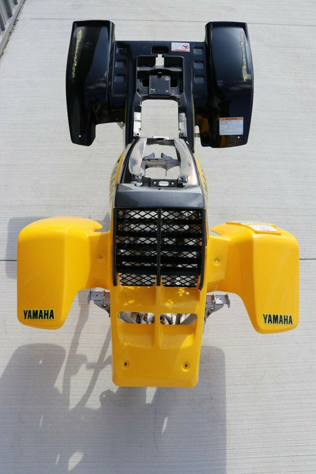 Banshee fenders gas tank plastic grill graphics BLACK YELLOW CARBON FIBER 2003LE 11