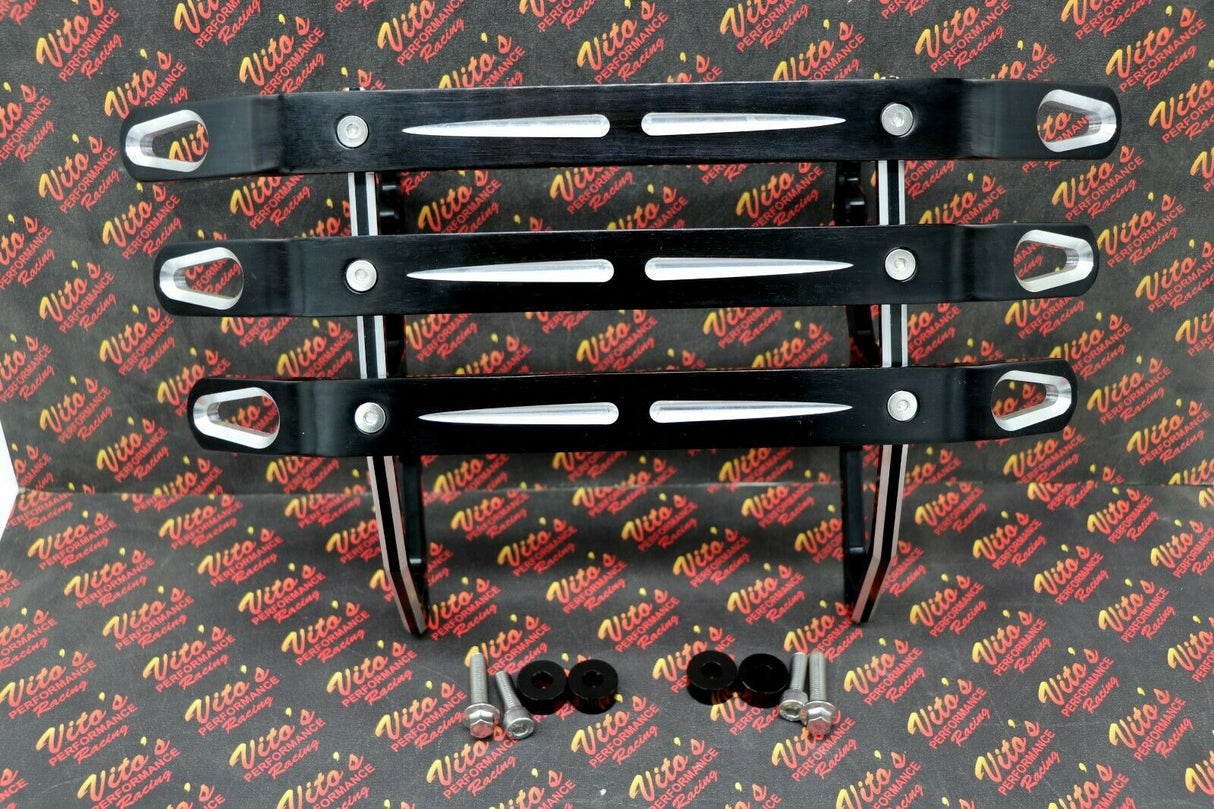 NEW Billet CNC front bumper + grab bar Yamaha Banshee 1987-2006 BILLET BLACK 6