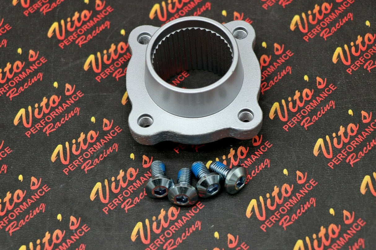 YAMAHA Warrior ATV rear brake disc rotor hub + bolts 2XK-25712-00-00 1988-2004 3