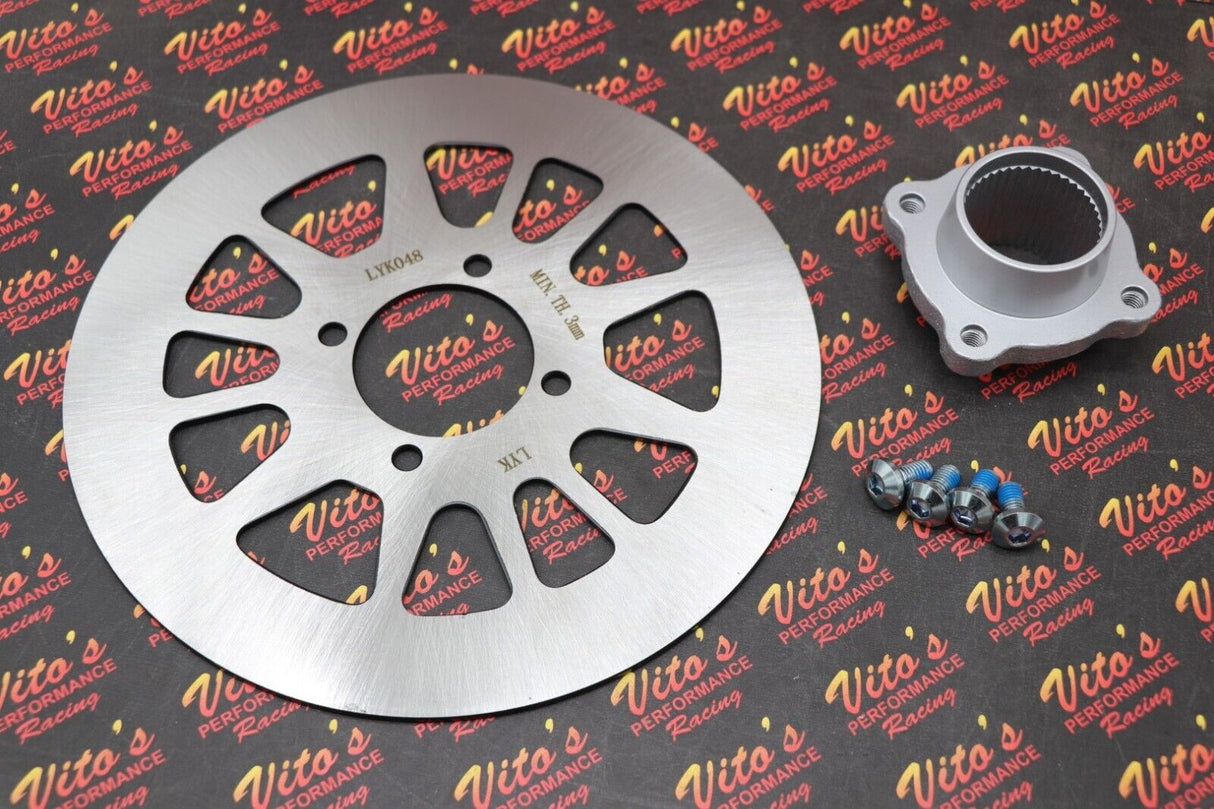 Vito's rear wheel disc brake rotor + hub + bolts - Yamaha Warrior 1990-2004 1
