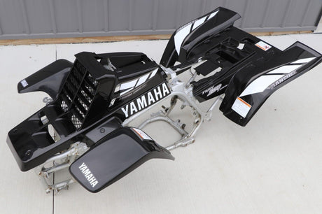 Yamaha Banshee fenders + gas tank plastic + rad cover grill + graphics BLACK 01 2