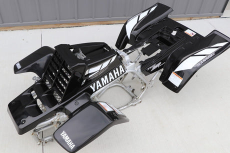 Yamaha Banshee fenders + gas tank plastic + rad cover grill + graphics BLACK 01 3