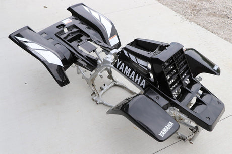 Yamaha Banshee fenders + gas tank plastic + rad cover grill + graphics BLACK 01 4