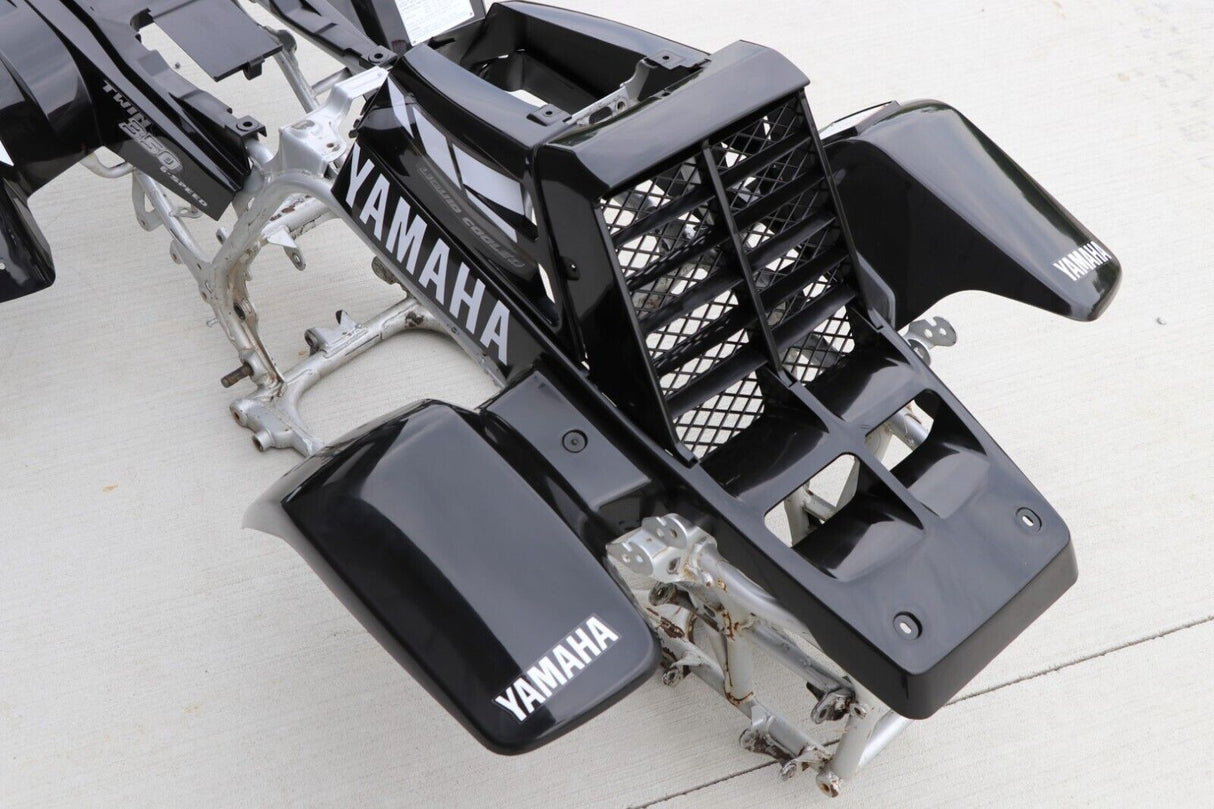 Yamaha Banshee fenders + gas tank plastic + rad cover grill + graphics BLACK 01 6
