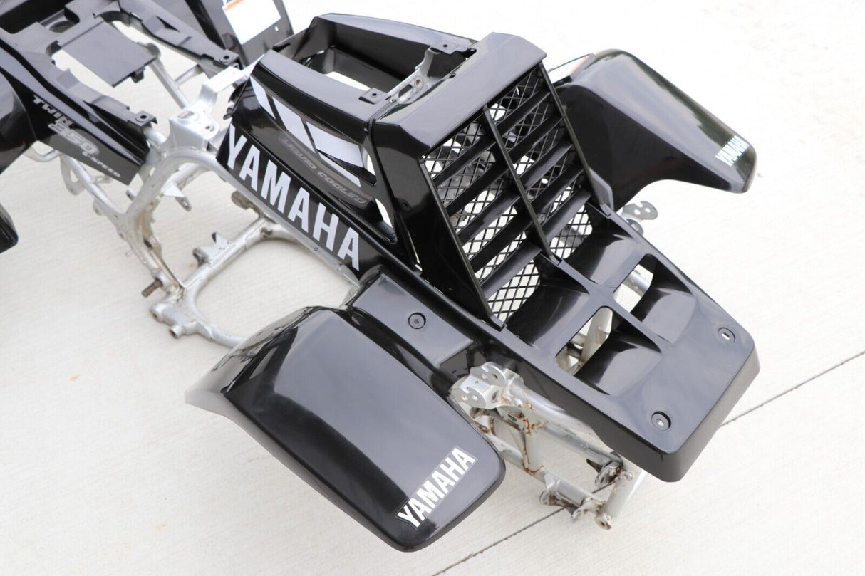 Yamaha Banshee fenders + gas tank plastic + rad cover grill + graphics BLACK 01 8