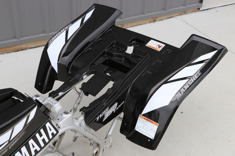 Yamaha Banshee fenders + gas tank plastic + rad cover grill + graphics BLACK 01 9
