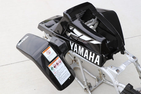 Yamaha Banshee fenders + gas tank plastic + rad cover grill + graphics BLACK 01 10