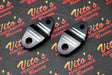 2 x new REAR exhaust pipe silencer hanger mounts Yamaha Banshee Toomey T5 T6 1