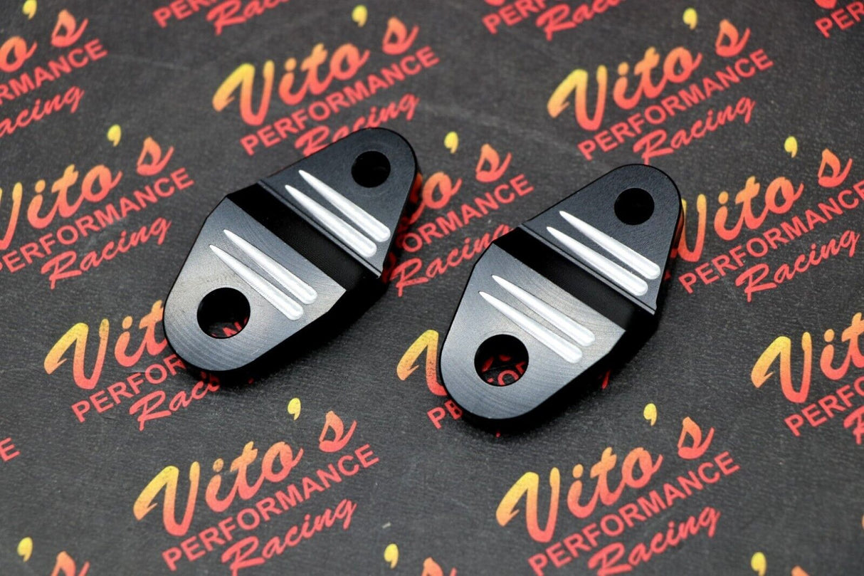 2 x new REAR exhaust pipe silencer hanger mounts Yamaha Banshee Toomey T5 T6 1