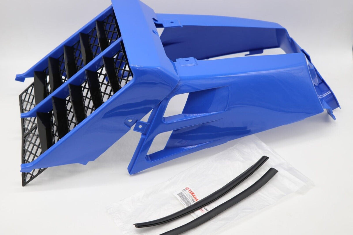 NEW Yamaha Banshee plastic gas tank side covers grill 1988 1991 LIGHT BLUE 2