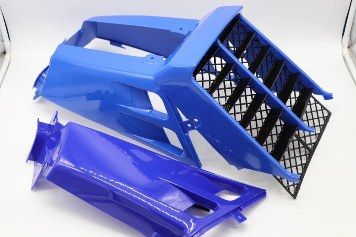 NEW Yamaha Banshee plastic gas tank side covers grill 1988 1991 LIGHT BLUE 3