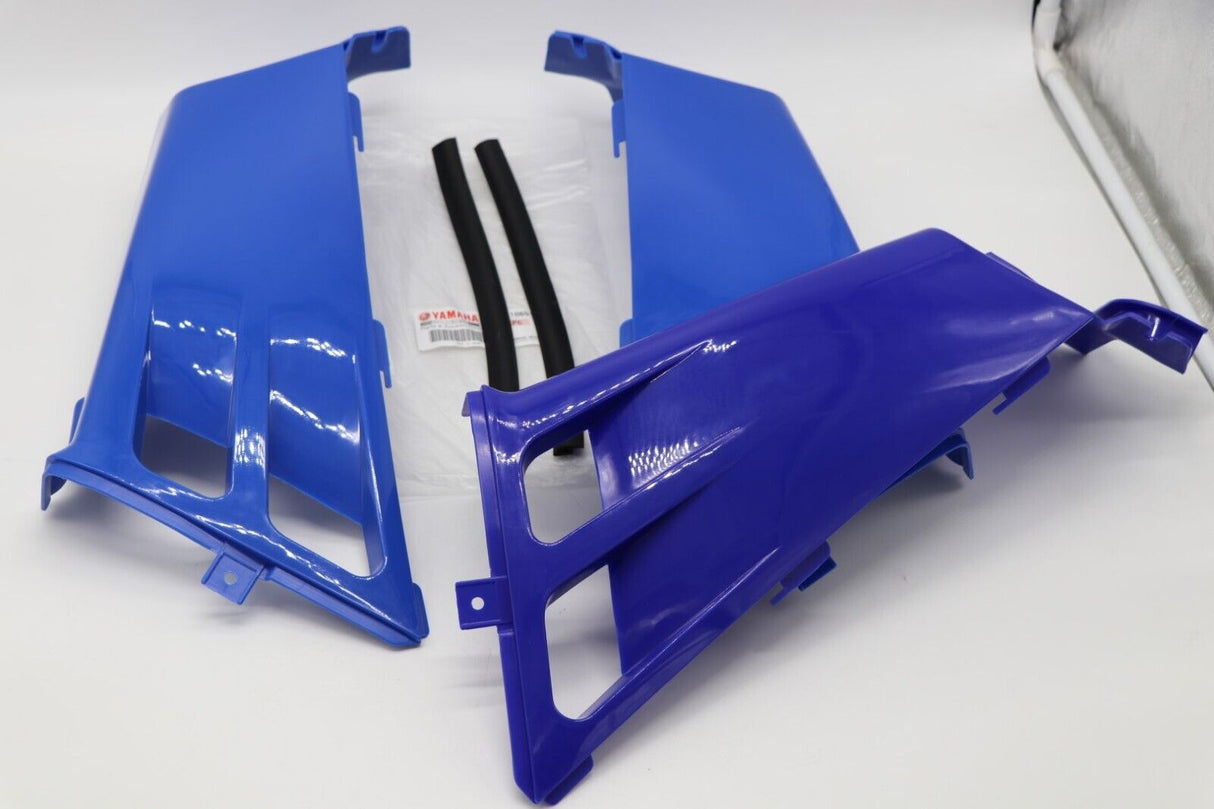 NEW Yamaha Banshee plastic gas tank side covers grill 1988 1991 LIGHT BLUE 4