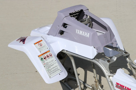 Yamaha Banshee fenders + gas tank plastic + grill graphics WHITE + LAVENDER 1993 8