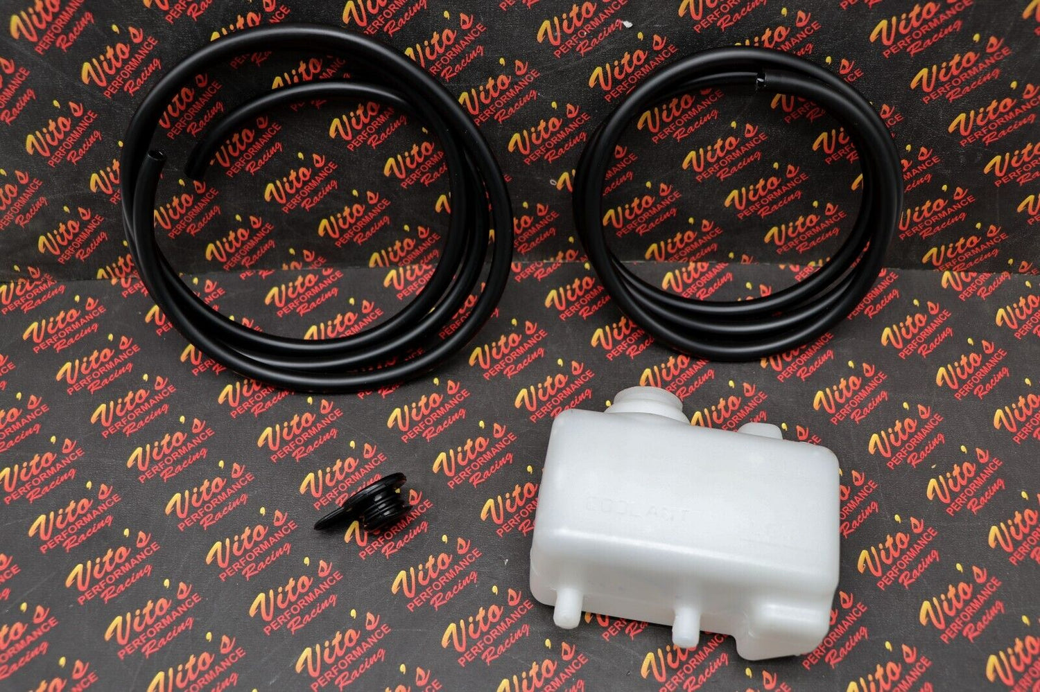 NEW coolant overflow rezzy bottle radiator reservoir + cap + hoses lines Banshee 1