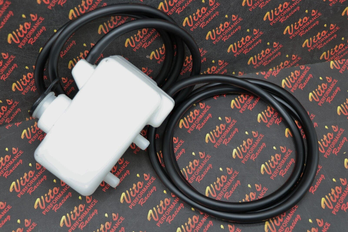 NEW coolant overflow rezzy bottle radiator reservoir + cap + hoses lines Banshee 3