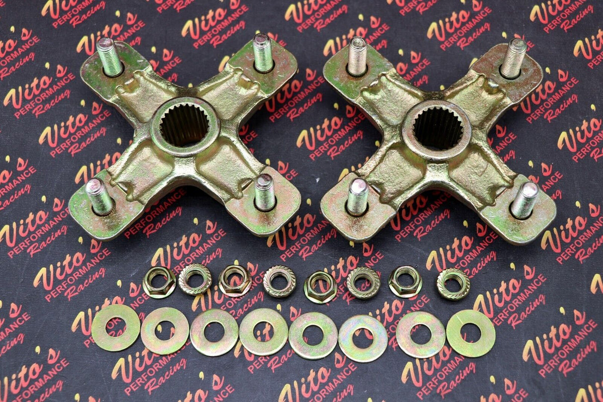 NEW 2 x Vito's REAR HUBS Yamaha Banshee Raptor 660 700 YFZ450 YFZ450r + lugnuts 1