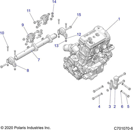 Polaris Driveline Isolator Mount 1332955 RZR Ranger XP 1000 900 500 570 400 45° 6