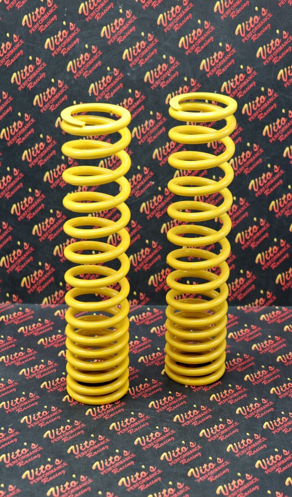 2 x front shock springs Yamaha Banshee 1987-2006 POWDERCOATED YELLOW (one pair) 1